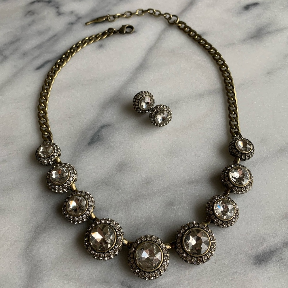Chloe + Isabel Glam Necklace and Earring Set, NWOT